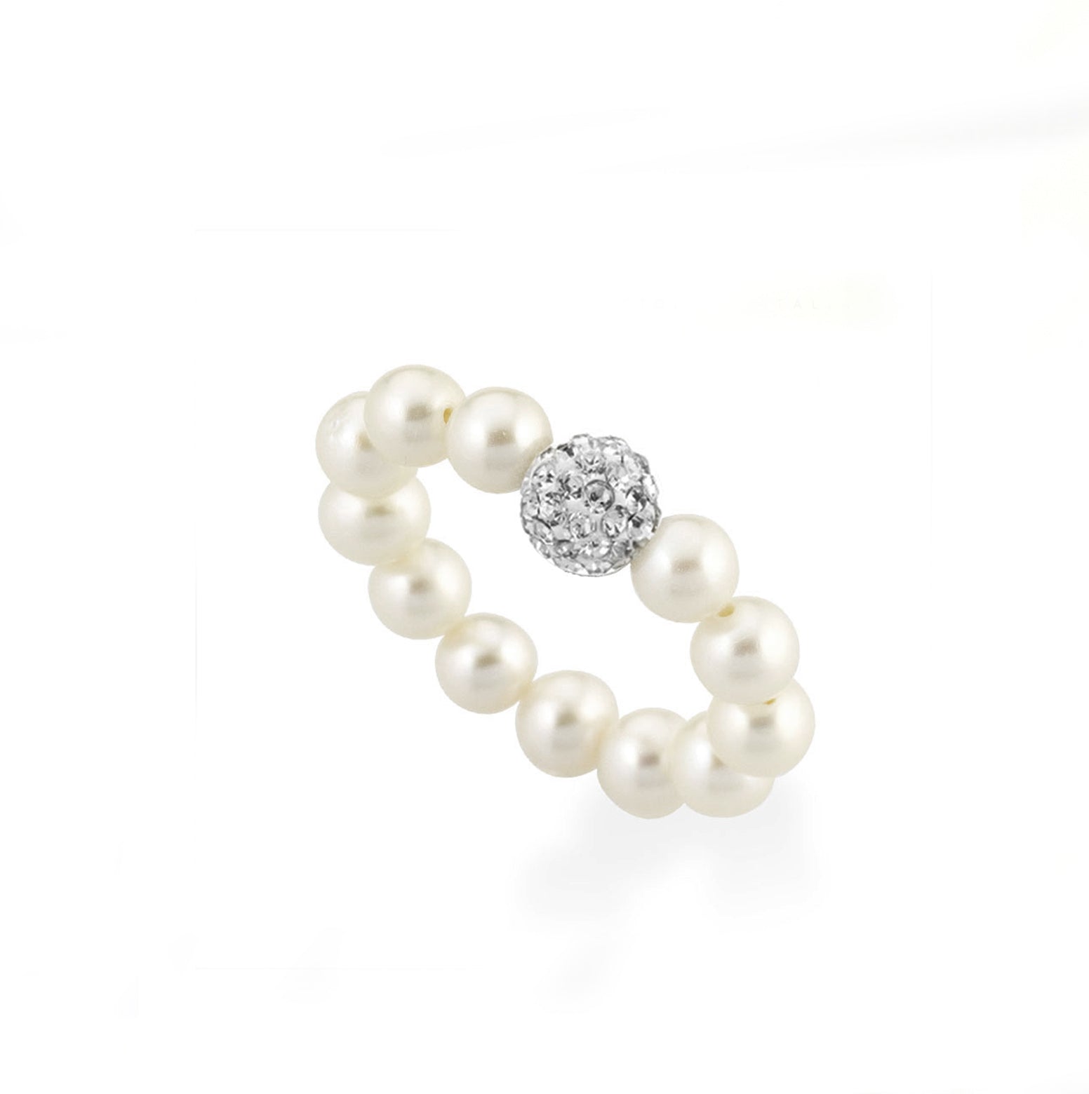 Anello filo di Perle a molla