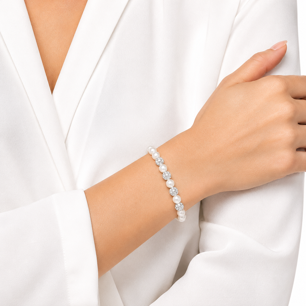 Bracciale di Perle a molla